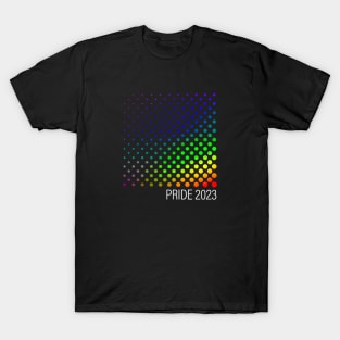 PRIDE 2023 design with rainbow color dots T-Shirt